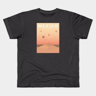 Teotihuacan, Mexico Travel Poster Kids T-Shirt